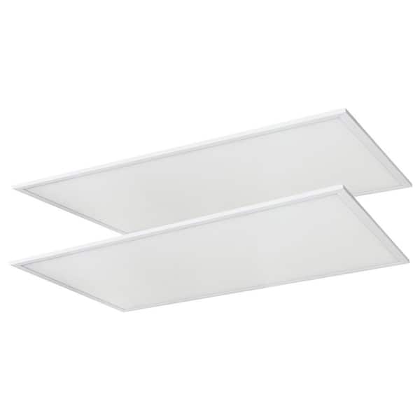 Sunlite ft. x ft. 6000 Lumens Lay in ENERGY STAR Dimmable Integrated  LED Flat Panel Light, 3000K Warm White (2-Pack) HD03748-1 The Home Depot