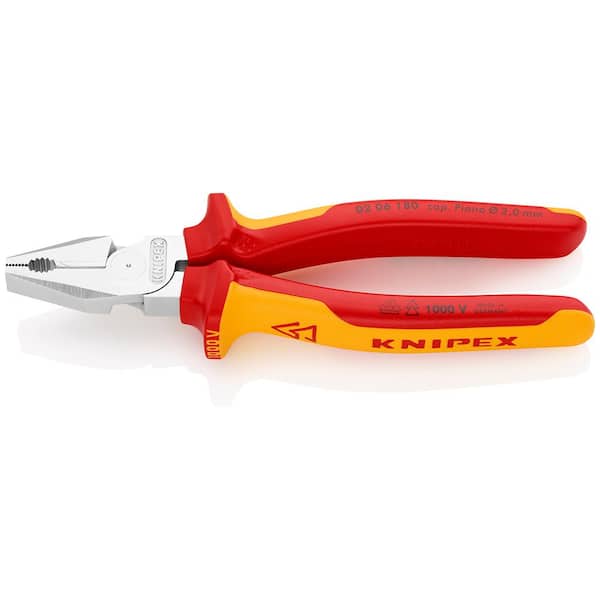 Systematically hedge Pole KNIPEX 7-1/4 in. High Leverage Insulated Combination Pliers 02 06 180 - The  Home Depot