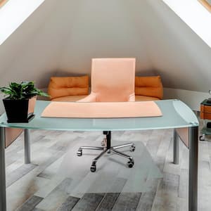 Realspace Bamboo Roll Up Chair Mat 48 x 52 Natural - Office Depot