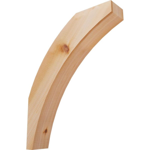 Ekena Millwork 3 1/2"W x 16"D x 20"H Thorton Smooth Knee Brace, Western Red Cedar