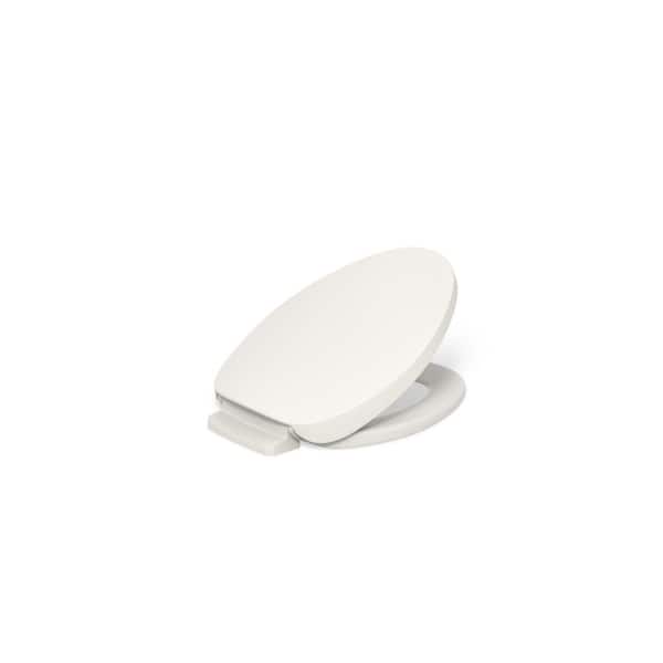 KOHLER PureWarmth Elongated Closed Front Toilet Seat in Biscuit