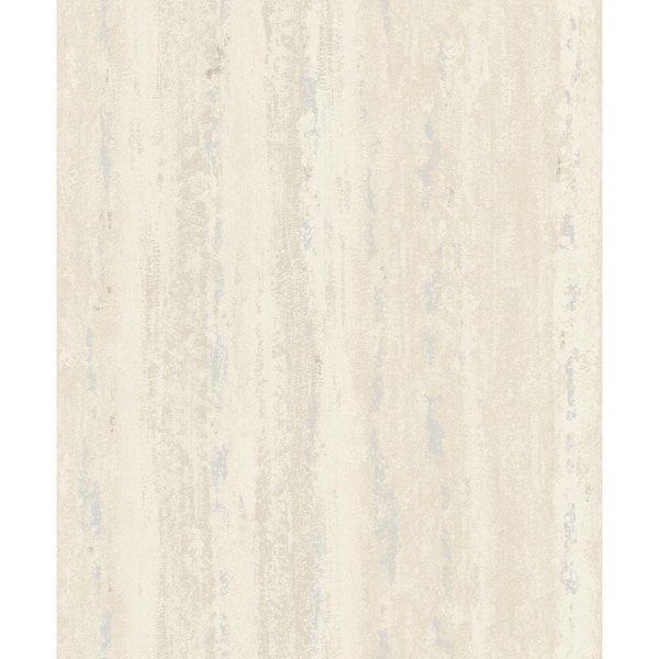 Walls Republic WeatheRed Abstract Stripes Wallpaper Cream Paper Strippable Roll (Covers 57 sq. ft.)