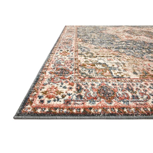 Saban Blue/Multi 9 ft. 4 in. x 13 ft. Bohemian Floral Area Rug