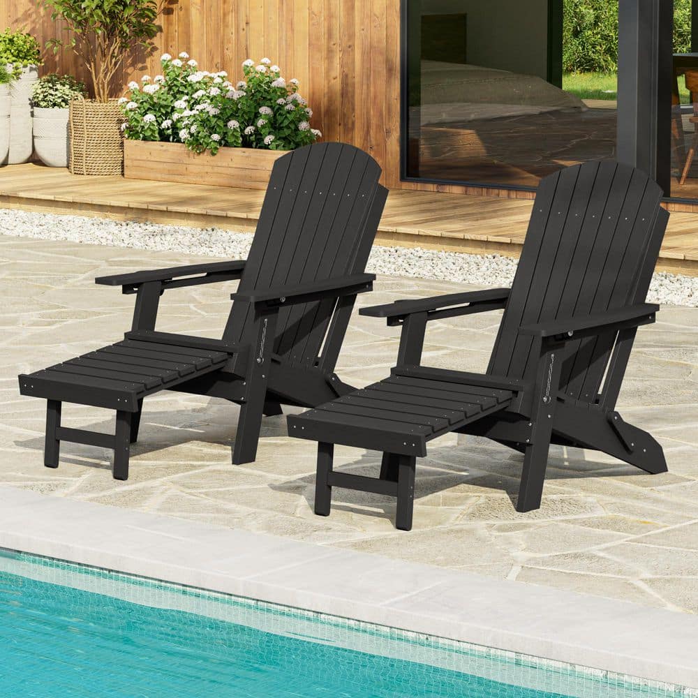 【値下げ】adirondack　キャンプ用チェア×2脚セット Livewood Outdoor HDPE Plastic Adirondack Chairs with Retractable