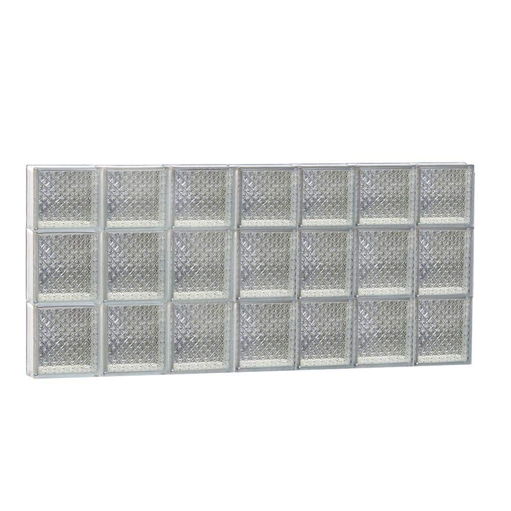 40.125 in. x 21.25 in. x 3.125 in. Frameless Diamond Pattern Non-Vented Glass Block Window price history on PriceWatchPro