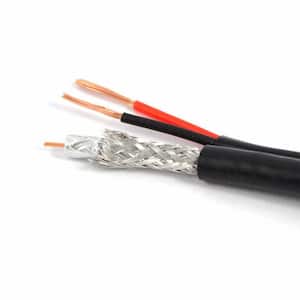 TygerWire 500 ft. Black RG59 Siamese Cable with FT4 Rated