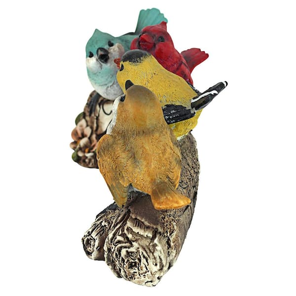 Design Toscano 5 in. H Birdy Welcome Statue QM223531 - The Home Depot