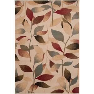 Cassia Dark Red 10 ft. x 13 ft. Indoor Area Rug