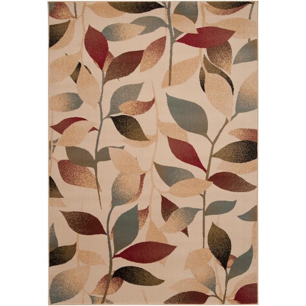 Cassia Dark Red 8 ft. x 11 ft. Indoor Area Rug