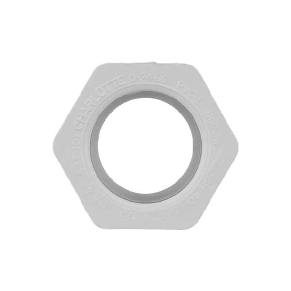 Charlotte Pipe - 2 in. x 1-1/2 in. PVC Sch. 40 Reducer Bushing