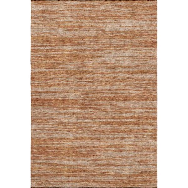 Addison Rugs Mayfield Premium Machine Washable Abstract AMF951 Copper 5 ft. x 7 ft. 6 in. Area Rug