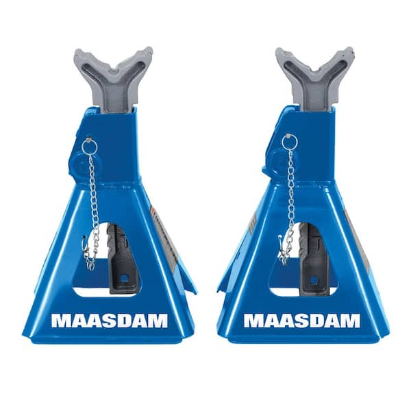 MAASDAM POW'R-PULL 3-Ton Car Jack Stands in Blue