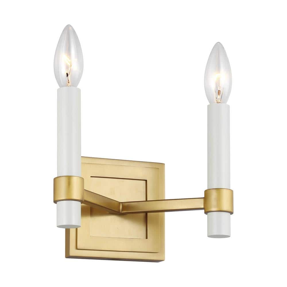 Marston 6.5'' Dimmable Brass Candle Wall Sconce