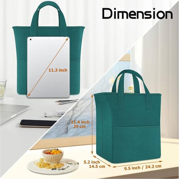 Chanseen 12Pcs Insulated Take Away Bags Disposable Cooler Bag Thermal Lunch Grocery - View #3