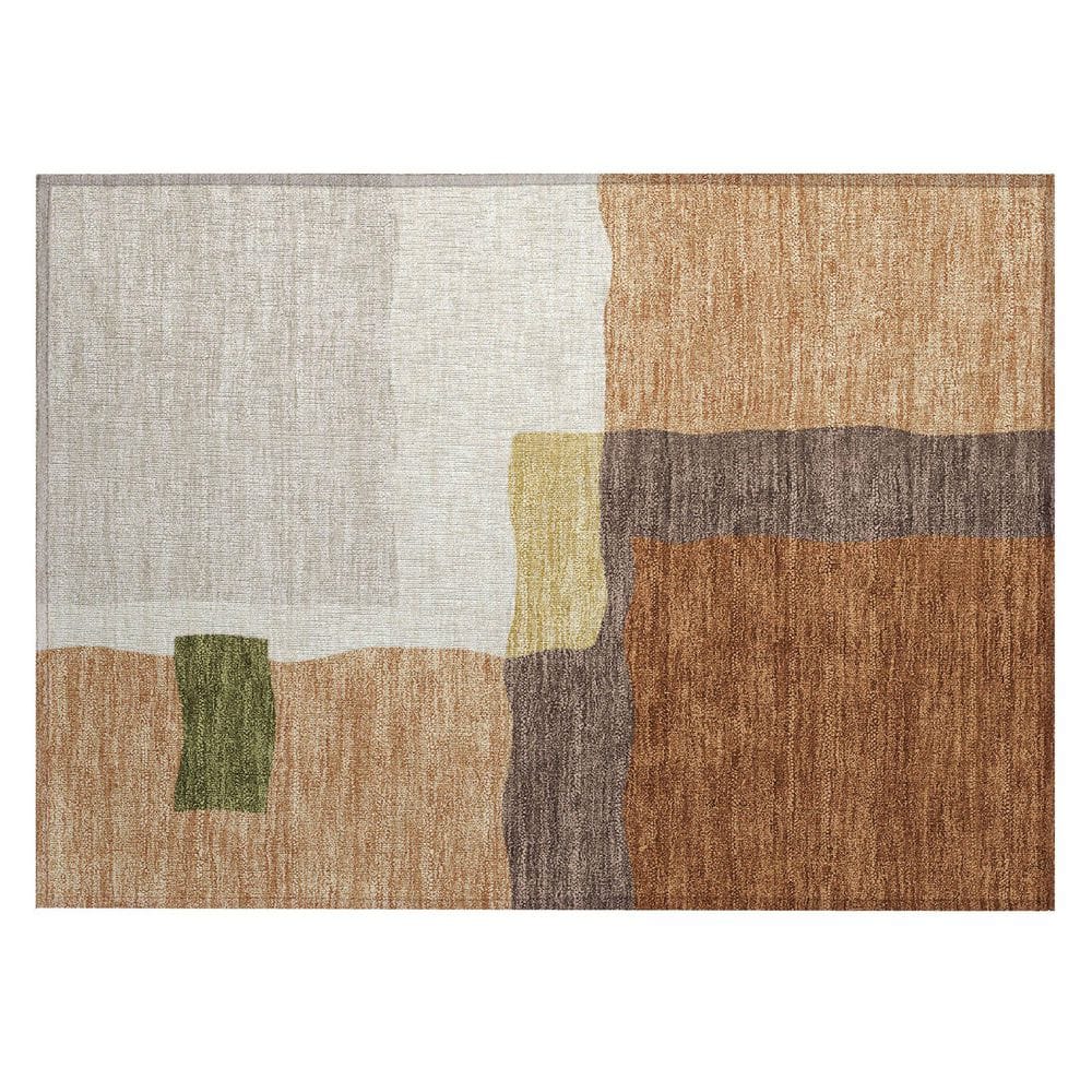 Chantille Machine Washable Indoor/Outdoor Abstract ACN2400 Copper 2 ft. x 3 ft. Accent Rug price history on PriceWatchPro