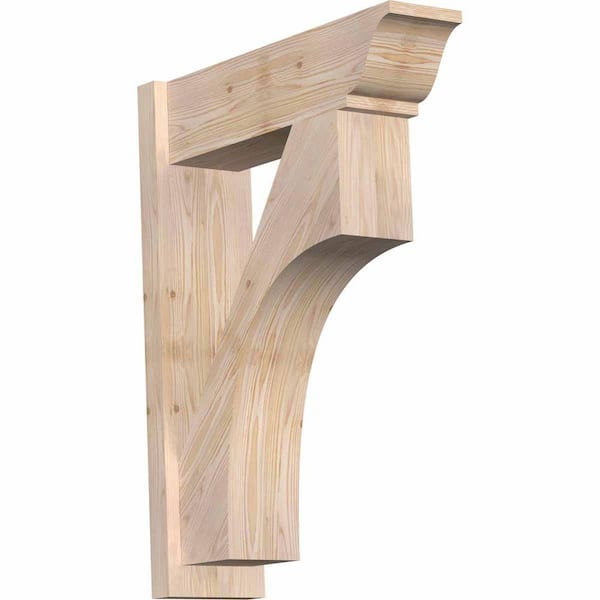 Ekena Millwork 8 in. x 34 in. x 26 in. Westlake Traditional Smooth Douglas Fir Outlooker