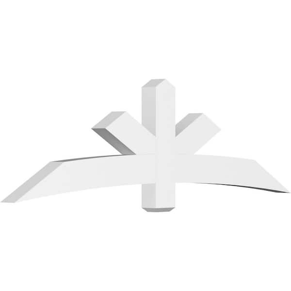 Ekena Millwork Alberta 84 in. W x 24.5 in. H x 4 in. D Signature Polyurethane Bracket