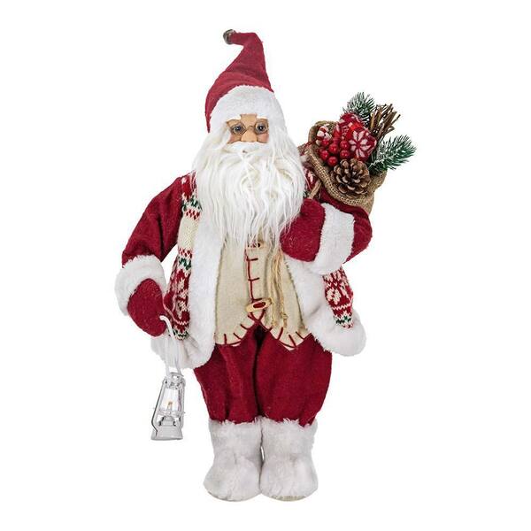 23.6 in. Christmas Standing Santa, Xmas Decorations, Christmas