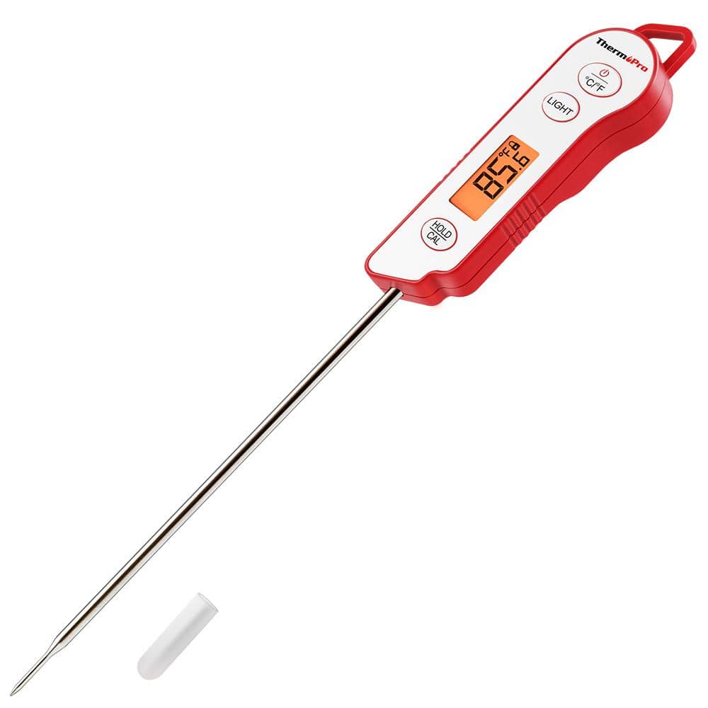 ThermoPro TP605 Instant Read Digital Meat Thermometer for Cooking,  Waterproof Food with Backlight & Calibration, Probe Cooking Kitchen,  Outdoor