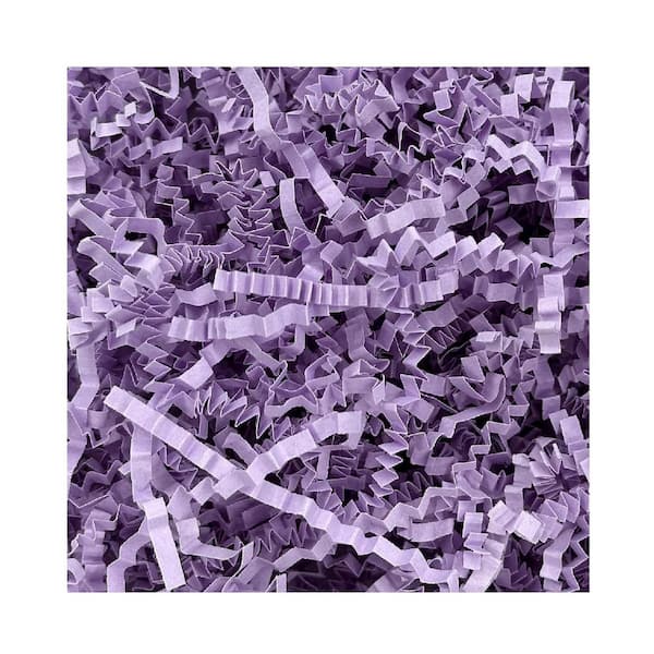 N/A 1 lb. Crinkle Cut Paper Shred Filler Light Purple for Gift Boxes, Bags, Baskets, Holidays, Recycled, Eco-Friendly