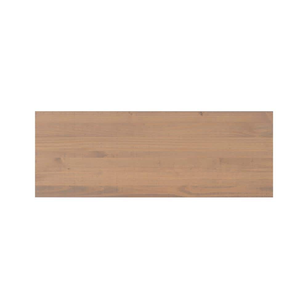 Rustic Gray 48'' Media Stand with Open Shelf and Storage Drawers