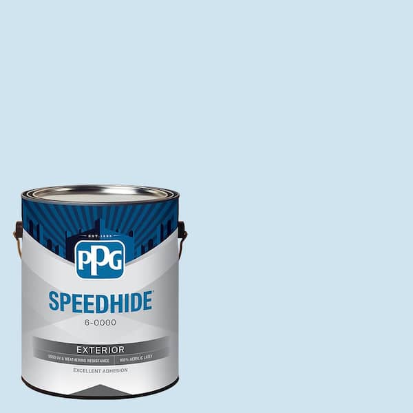 SPEEDHIDE 1 gal. PPG1237-2 Diamond Blue Flat Exterior Paint