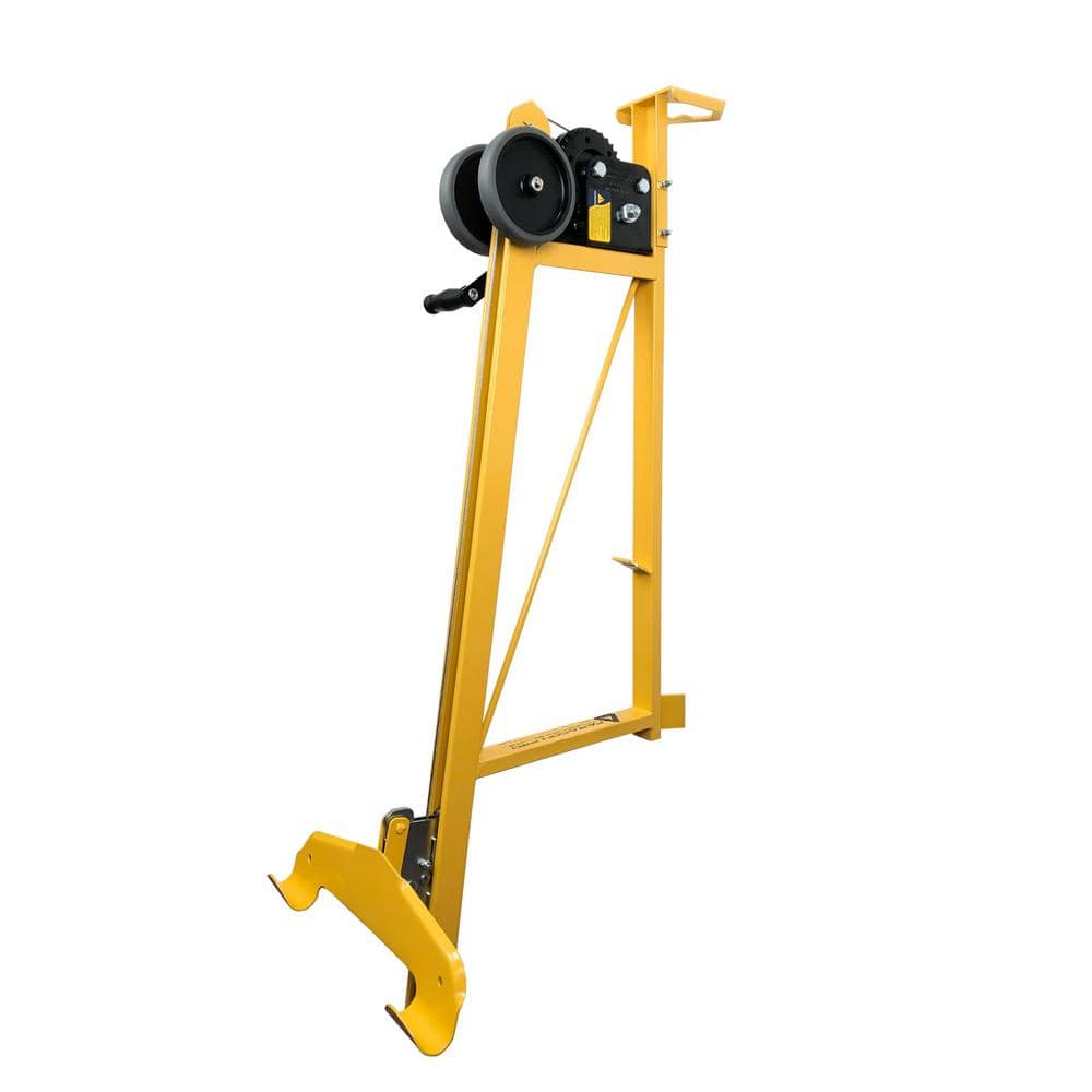 Heavy-Duty Yellow Steel Drywall Lift Loader Attachment