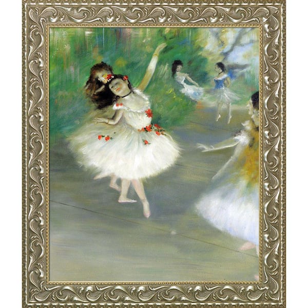 LA PASTICHE "Dancers, 1878" by Edgar Degas Framed Oil Painting