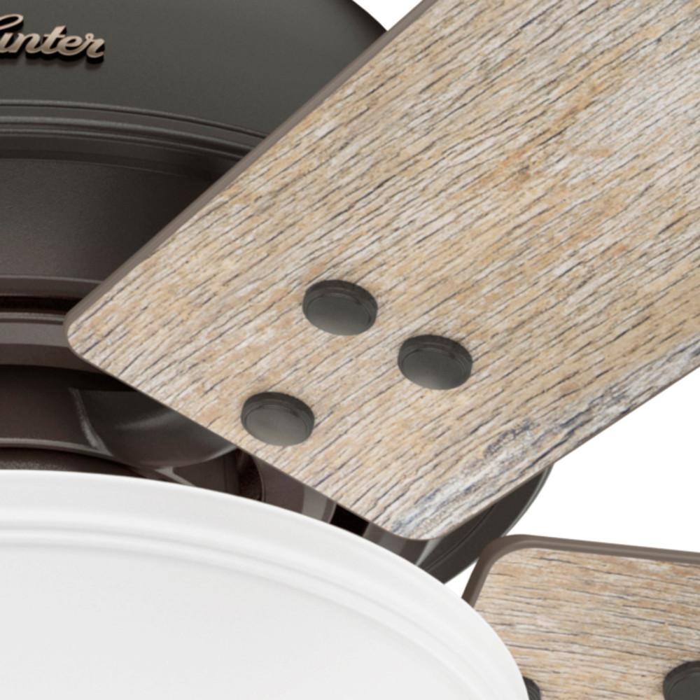 52" Bronze Reversible Blade Ceiling Fan with LED Light and Remote