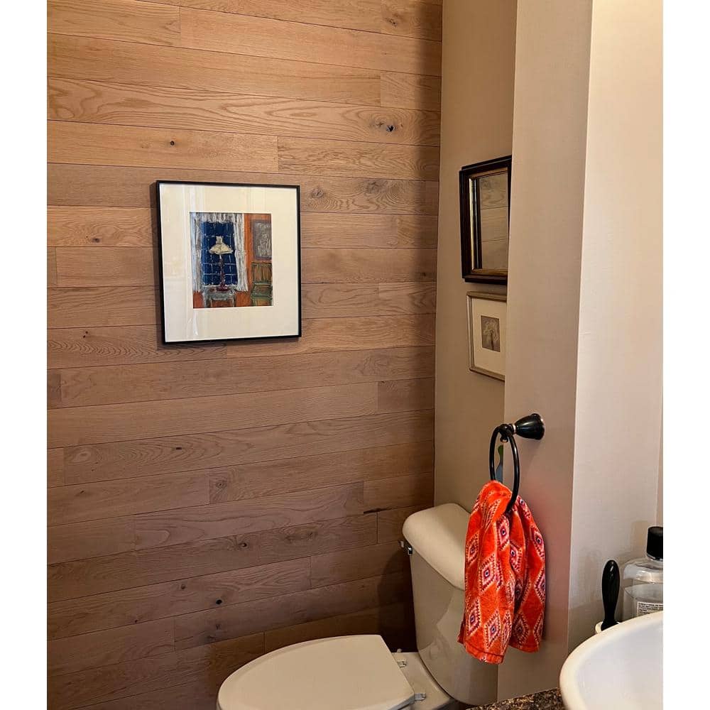 Blush Stone Oak Peel and Stick Wall Planks