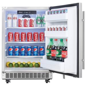 Professional 5.5 cu. ft. Outdoor Rated Mini Fridge in Stainless Steel