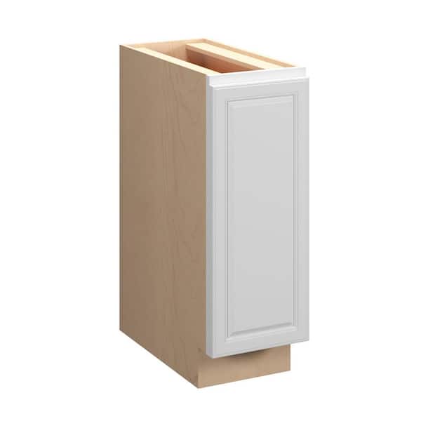 Brighton Raised 12 in. W x 34.5 in. H x 24 in. D Plywood Assembled Full Height Door Base Cabinet in Painted White