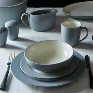 Colorwave Slate Grey Stoneware Coupe Dinner Plate 10-1/2 in.