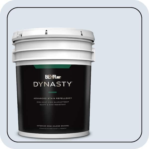 BEHR DYNASTY 5 gal. #600C-1 Mystic Light Semi-Gloss Enamel Interior Stain-Blocking Paint & Primer