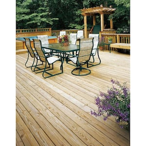 5/4 in. x 6 in. x 8 ft. Ground Contact Pressure-Treated Premium Southern Yellow Pine Decking Board