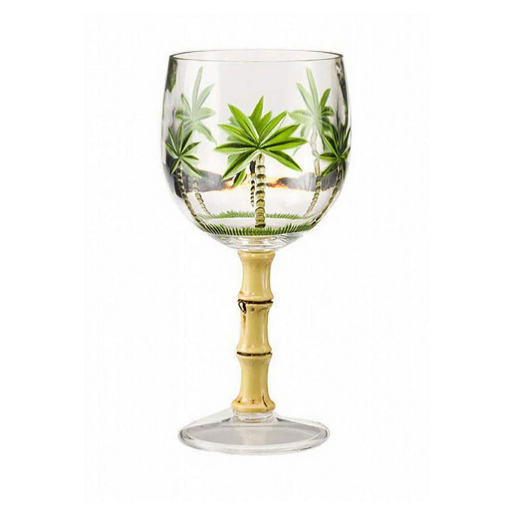 Modern Bamboo Crystal Cocktail Glasses