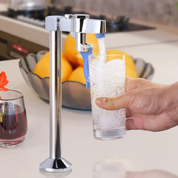 9.2 in. Commercial Deck Mount Pot Filler Faucet, Glass Filler Faucet w/ G1/2in. Male Shank w/ Adapter in Polished Chrome