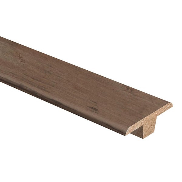Zamma Scraped Tranquil Fog Maple 3/8 in. Thick x 1-3/4 in. Wide x 94 in. Length Hardwood T-Molding