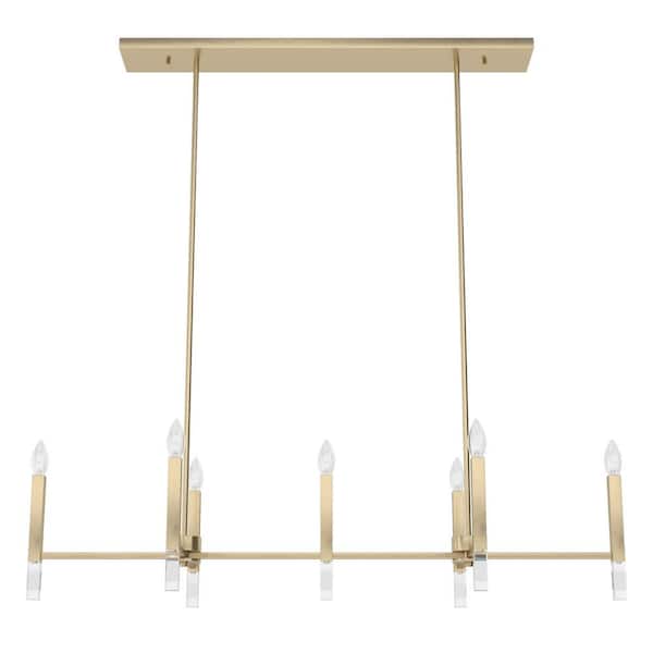 Sunjai 7-Light Alturas Gold Candlestick Chandelier