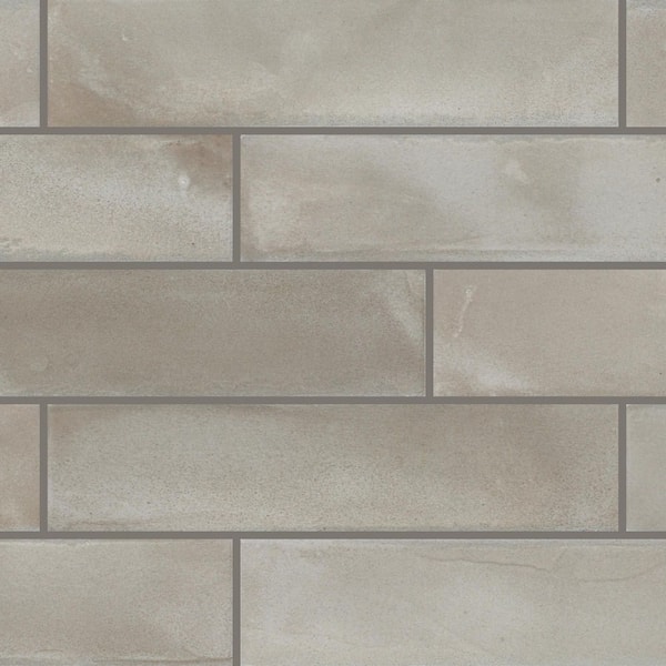 Daltile Indoterra Trail 2 in. x 9 in. Matte Porcelain Fluted Concrete Look Floor and Wall Tile (5.72 sq. ft./case)