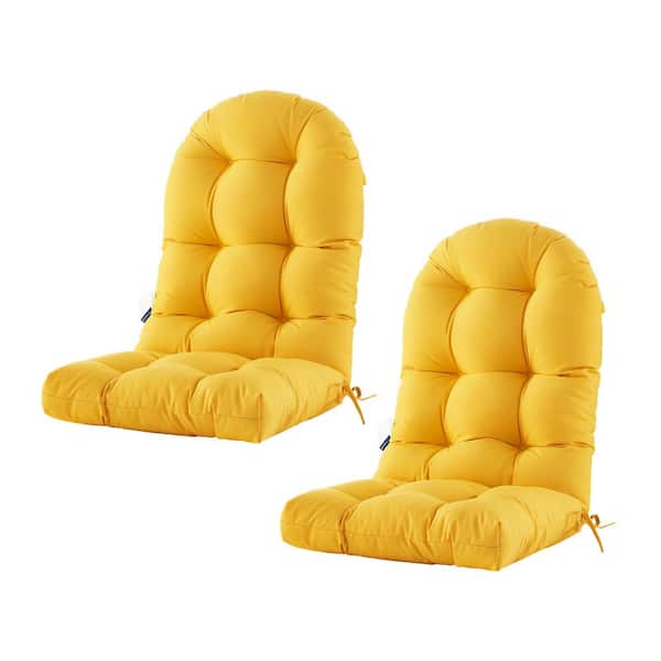 BLISSWALK Patio Chair Cushion for Adirondack High Back Tufted Seat Chair Cushion Outdoor 48 in. x 21 in. x 4 in, Set Of 2