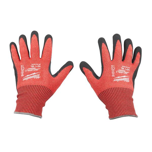 Oil Resistant Fully Coated Nitrile Grip Gloves Thicken Safety Work Gloves