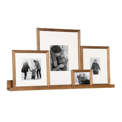 White Decorative Modern Wall Mounted Multi Picture Frame Collage Picture  Holder for 8-Photos Multiple Sized