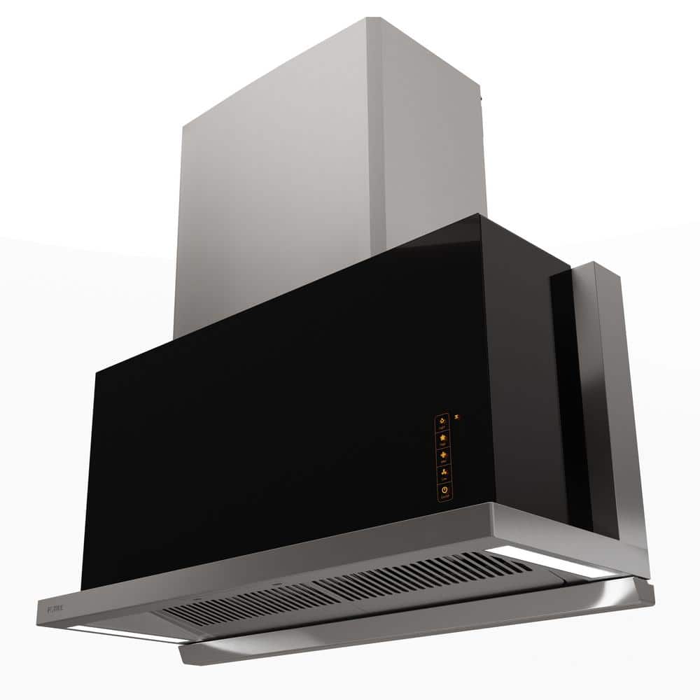 Fotile 36" Stainless Steel and Black Insert Range Hood