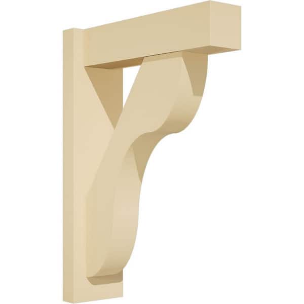 Ekena Millwork Carmel 5 in. W x 22 in. H x 16 in. D Signature Urethane Polyurethane Outlooker with Block Ends