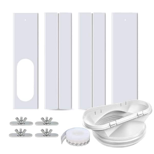 Wellco Portable Air Conditioner Window Vent Kit, Adjustable Sliding Window Kit Plate Suitable for 5.9in. & 5in. AC Exhaust Hose
