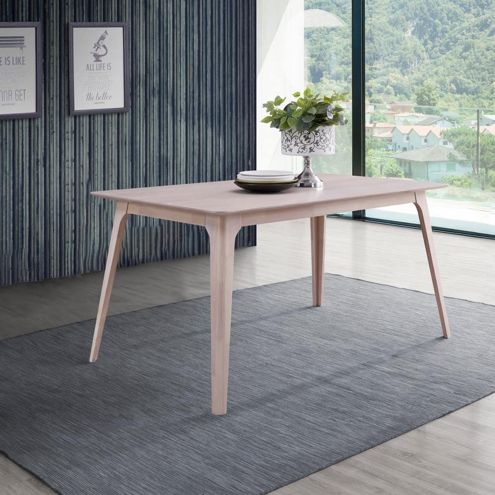 6-8 Person Mid-Century Extending Wood Dining Table - Dark