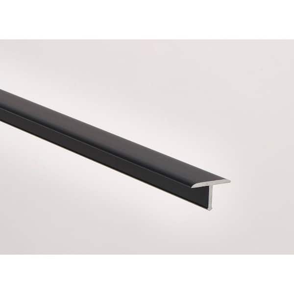 Novosepara 4-Matt Black 9/16 in. x 98-1/2 in. Aluminum Tile Edging Trim