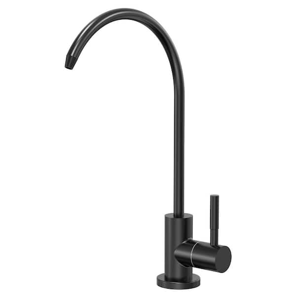 10 in. 1-Handle Beverage Faucet, Filtered Water Dispenser Faucet, Kitchen Sink Filtered Water Faucet in Matte Black