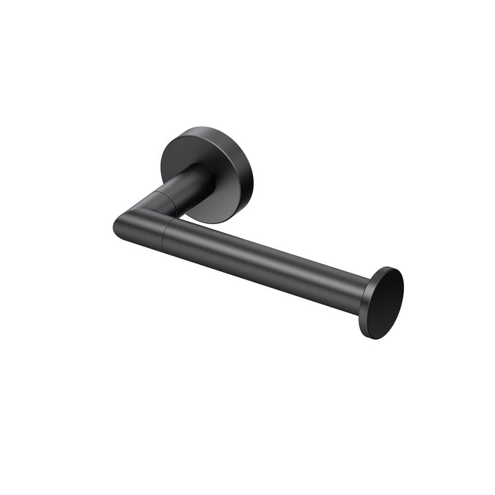 FRAME FULL BLACK  Metal toilet roll holder Metal toilet roll holder with  shelf By Geesa